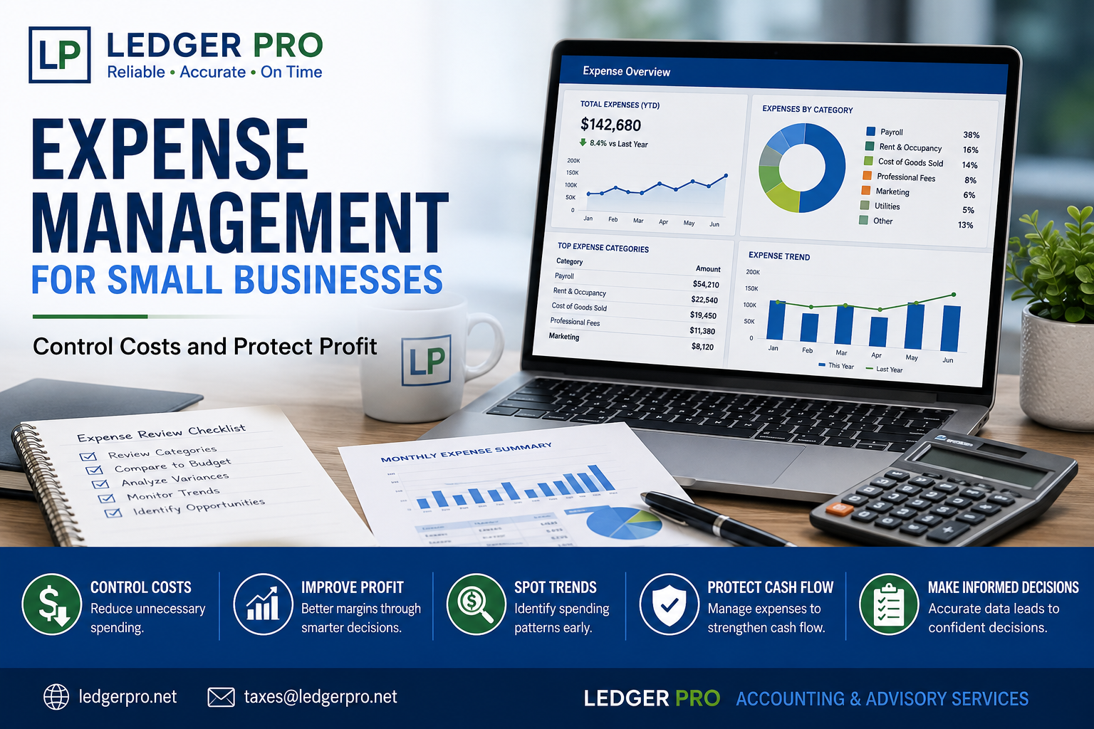 Expense Management for Small Businesses | Ledger Pro