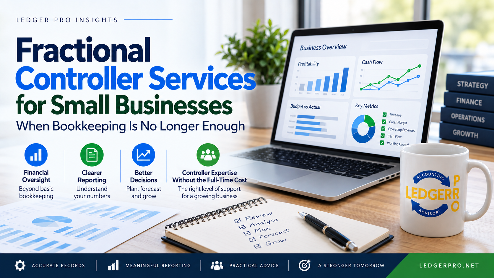 Fractional Controller Services for Small Businesses | Ledger Pro